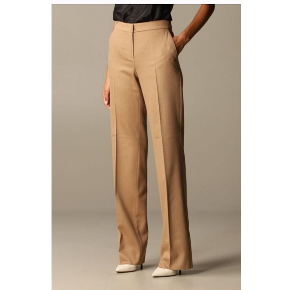 Max Mara pleated 100% Wool trouser pants 14